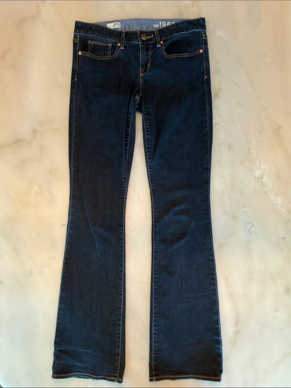 NWOT GAP Dark Indigo Flare boot-cut Jeans 6L